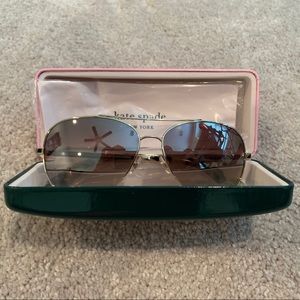 Gold/brown Kate Spade Avaline 2/s Sunglasses